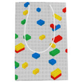 Schattigee Kleurrijke Bakstenen Bouwstenen Kinder Medium Cadeauzakje (Voorkant)