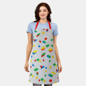 Schattigee Kleurrijke Bakstenen Bouwstenen Kinder  Schort (Gedragen)