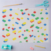 Schattigee Kleurrijke Bakstenen Bouwstenen Kinder  Tissuepapier (Craft)