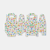 Schattigee Kleurrijke Bakstenen Bouwstenen Kindere Bedankdoosjes (Uitgevouwen)