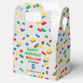 Schattigee Kleurrijke Bakstenen Bouwstenen Kindere Bedankdoosjes (Geopend)