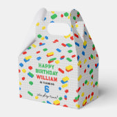 Schattigee Kleurrijke Bakstenen Bouwstenen Kindere Bedankdoosjes (Voorkant Zijde)