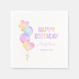 Schattigee Kleurrijke Ballon Kids Verjaardag Servet