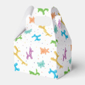 Schattigee kleurrijke ballondieren verjaardagsfees bedankdoosjes (Achterkant)