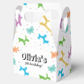 Schattigee kleurrijke ballondieren verjaardagsfees bedankdoosjes (Geopend)