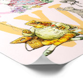 Schattigee kleurrijke Beatrix Potter Alphabet kwek Poster (Hoek)