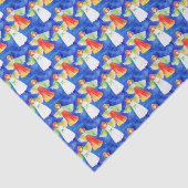 Schattigee kleurrijke Blessing Angels Blue Sky Wat Tissuepapier (Detail)