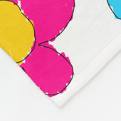 Schattigee kleurrijke bloem Hond Mama Leuke Fotoco Fleece Deken (Hoek)