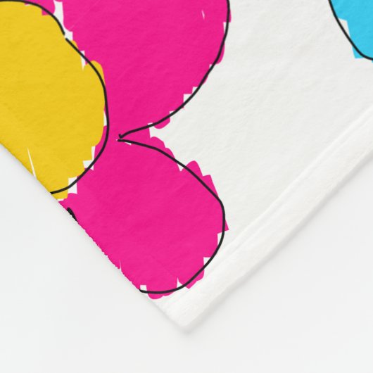 Schattigee kleurrijke bloem Hond Mama Leuke Fotoco Fleece Deken (Hoek)