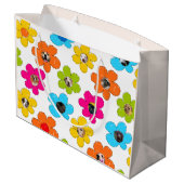 Schattigee kleurrijke bloem Hond Mama Leuke Fotoco Groot Cadeauzakje (Achterkant Gekanteld)