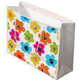 Schattigee kleurrijke bloem Hond Mama Leuke Fotoco Groot Cadeauzakje (Voorkant Gekanteld)