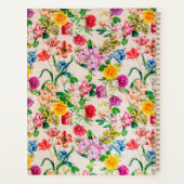 Schattigee Kleurrijke Bloemen Bloemen Bloemen Vrou Planner (Achterkant)