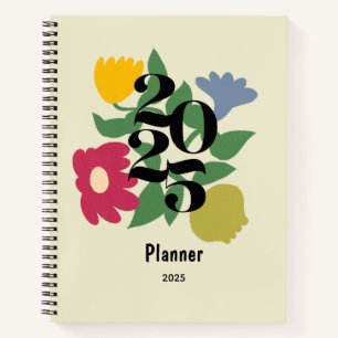 Schattigee Kleurrijke Bloemen Gepersonaliseerde Pl Notitieboek