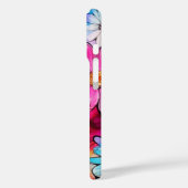 Schattigee Kleurrijke  Bloemenkunst Case-Mate iPhone Case (Achterkant / Links)