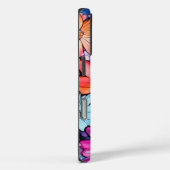 Schattigee Kleurrijke Bloemenkunst Case-Mate iPhone Case (Achterkant / Rechts)
