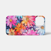 Schattigee Kleurrijke Bloemenkunst iPhone Hoesje (Achterkant horizontaal)