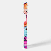 Schattigee Kleurrijke Bloemenkunst iPhone Hoesje (Rechterkant)