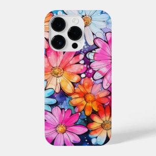Schattigee Kleurrijke  Bloemenkunst iPhone 14 Plus Hoesje