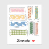 Schattigee kleurrijke bloemenpatroon tapes plakboe sticker (Vel)