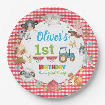 Schattigee Kleurrijke Boerderijdieren Barnyard 1e 