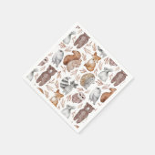 Schattigee Kleurrijke Bos Dieren Kinder Partij Servet (Hoek)