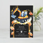 Schattigee Kleurrijke Bouwverjaardag Kaart (Staand voorkant)