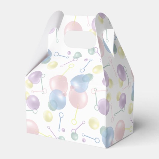 Schattigee Kleurrijke Bubble Kids Verjaardagsfeest Bedankdoosjes (Achterkant)