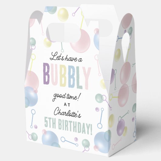 Schattigee Kleurrijke Bubble Kids Verjaardagsfeest Bedankdoosjes (Geopend)