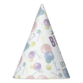 Schattigee Kleurrijke Bubble Kids Verjaardagsfeest Feesthoedjes (Links)