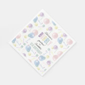 Schattigee Kleurrijke Bubble Kids Verjaardagsfeest Servet (Hoek)