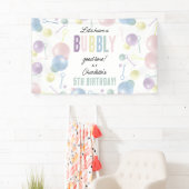 Schattigee Kleurrijke Bubble Kids Verjaardagsfeest Spandoek (Insitu)