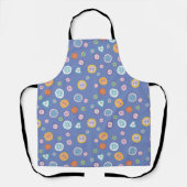 Schattigee Kleurrijke Buttonnen Schort (Voorkant)