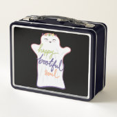 Schattigee Kleurrijke Cartoon Geest met Tekst (Achterkant)