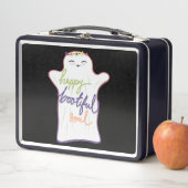 Schattigee Kleurrijke Cartoon Geest met Tekst (In situ)