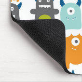 Schattigee kleurrijke cartoon Monsters Mousepad Muismat (Hoek)