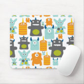 Schattigee kleurrijke cartoon Monsters Mousepad Muismat (Met muis)