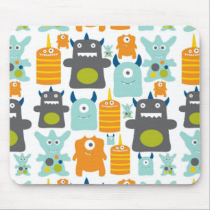 Schattigee kleurrijke cartoon Monsters Mousepad Muismat