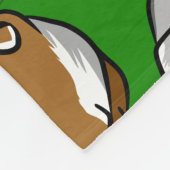 Schattigee kleurrijke cavia's fleece deken (Hoek)