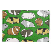 Schattigee kleurrijke cavia's kussensloop (Achterkant-Links)