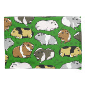 Schattigee kleurrijke cavia's kussensloop (Voorkant-Links)