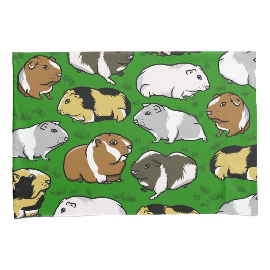 Schattigee kleurrijke cavia's kussensloop (Voorkant-Rechts)