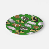 Schattigee kleurrijke cavia's papieren bordje (Gekanteld)