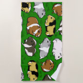 Schattigee kleurrijke cavia's strandlaken (Voorkant)