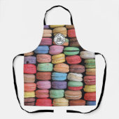 Schattigee kleurrijke Cookie Macaron Bakkerij Busi Schort (Voorkant)