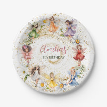 Schattigee kleurrijke Dancing Floral Fairies Goude