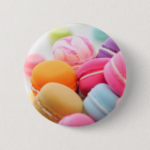 Schattigee kleurrijke dessert Franse Macaron Ronde Button 5,7 Cm