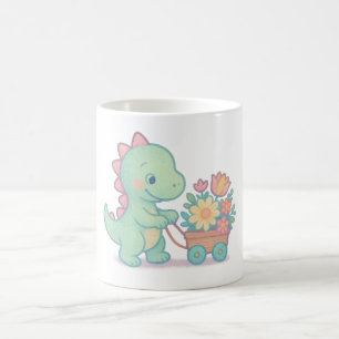 Schattigee kleurrijke dinosaurussen - Schattige Ca Koffiemok