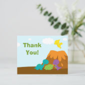 Schattigee kleurrijke dinosaurussen verjaardagsfee briefkaart (Staand voorkant)