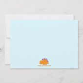 Schattigee kleurrijke dinosaurussen verjaardagsfee kaart (Achterkant)