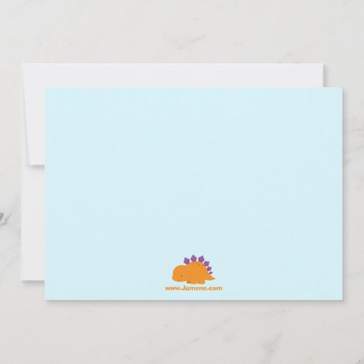 Schattigee kleurrijke dinosaurussen verjaardagsfee kaart (Achterkant)